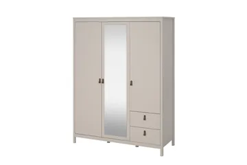 Vallvidera Garderob med Spegel 150x199 cm - Beige - Förvaring - Klädförvaring - Garderob & garderobssystem