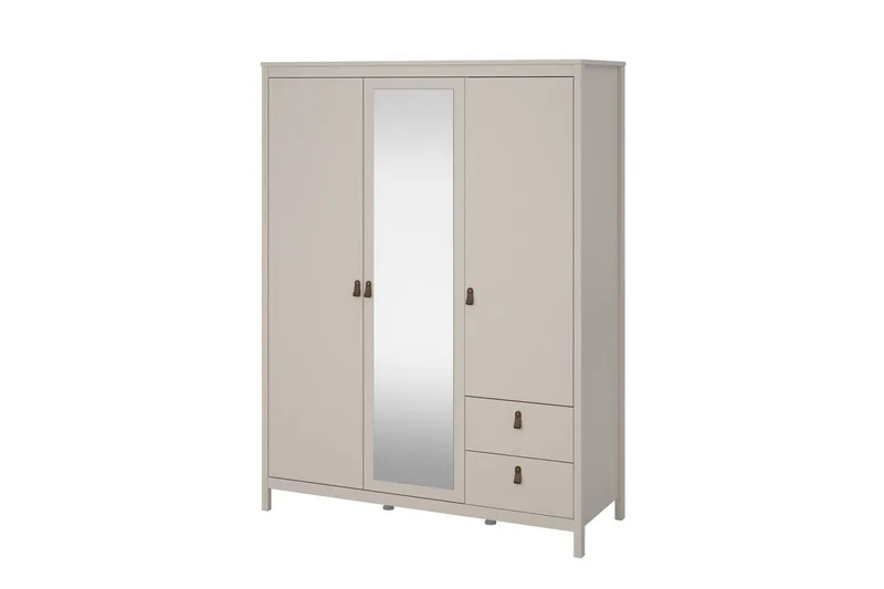 Vallvidera Garderob med Spegel 150x199 cm, Beige