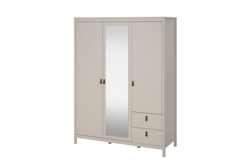 Vallvidera Garderob med Spegel 150x199 cm, Beige