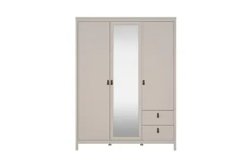 Vallvidera Garderob med Spegel 150x199 cm - Beige - Förvaring - Klädförvaring - Garderob & garderobssystem