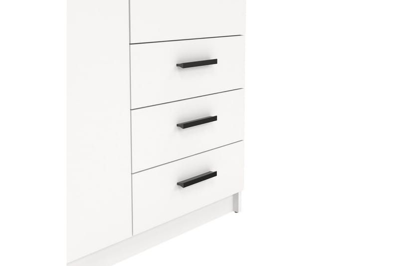 Vandana Garderob 99x200 cm - Vit - Förvaring - Klädförvaring - Garderob & garderobssystem