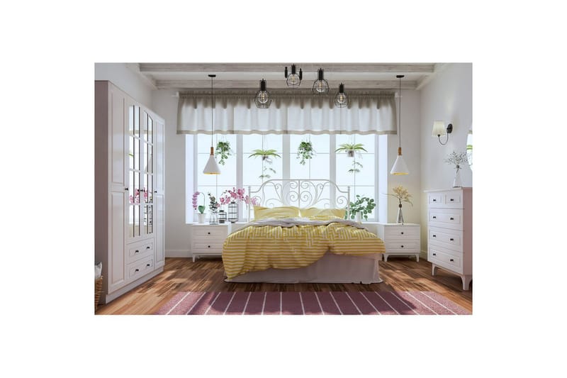 Varin Garderob 140x180 cm - Matt Vit - Förvaring - Klädförvaring - Garderob & garderobssystem