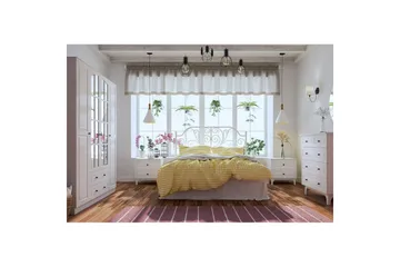 Varin Garderob 140x180 cm - Matt Vit - Förvaring - Klädförvaring - Garderob & garderobssystem
