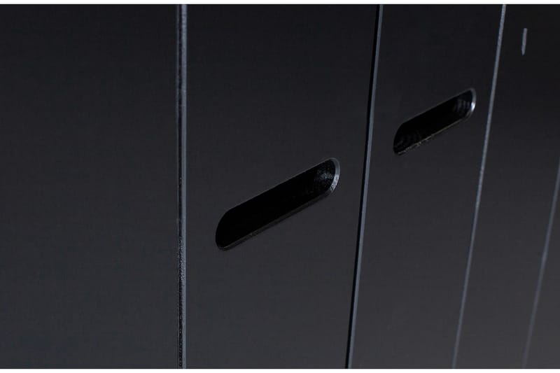 Varius Garderob 140x53 cm 3 Dörrer - Furu/Svart - Förvaring - Klädförvaring - Garderob & garderobssystem