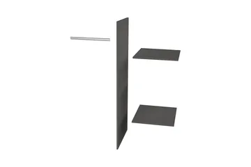 Varius Garderob 55 cm - Svart - Förvaring - Klädförvaring - Garderob & garderobssystem - Garderobsinredning - Hyllplan till garderob