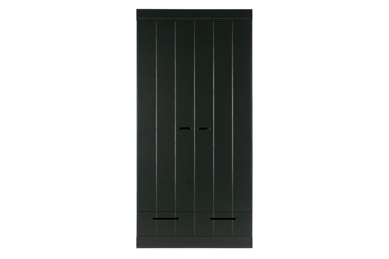 Varius Garderob 94x53 cm 2 Dörrar - Furu/Svart - Förvaring - Klädförvaring - Garderob & garderobssystem