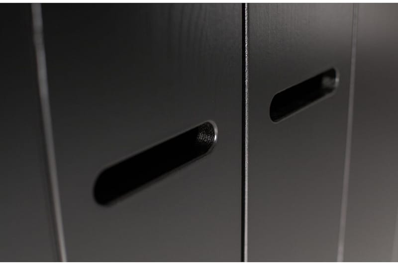 Varius Garderob 94x53 cm 2 Dörrar - Furu/Svart - Förvaring - Klädförvaring - Garderob & garderobssystem