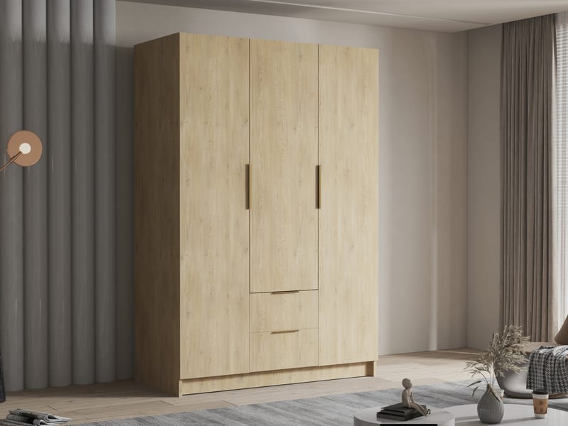 Varros Garderob 150x216 cm - Brun - Förvaring - Klädförvaring - Garderob & garderobssystem