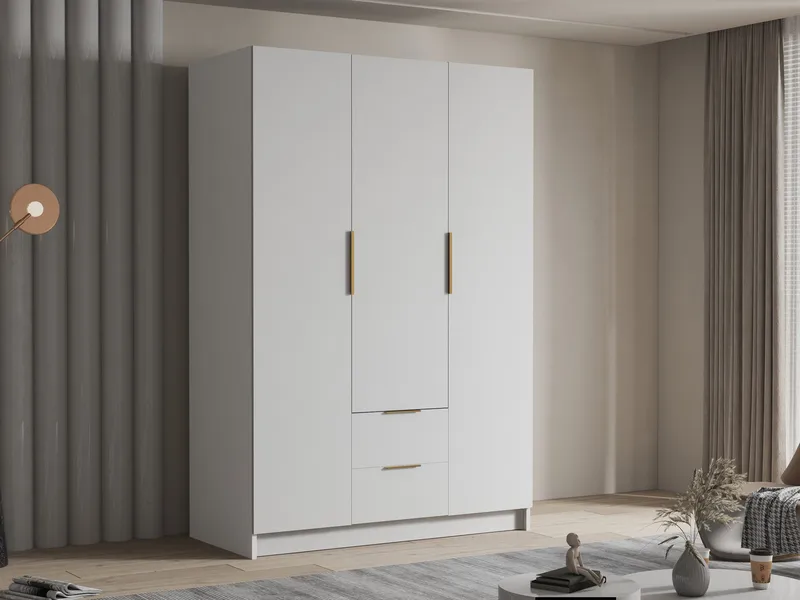 Varros Garderob 150x216 cm i Trä - Vit - Förvaring - Klädförvaring - Garderob & garderobssystem