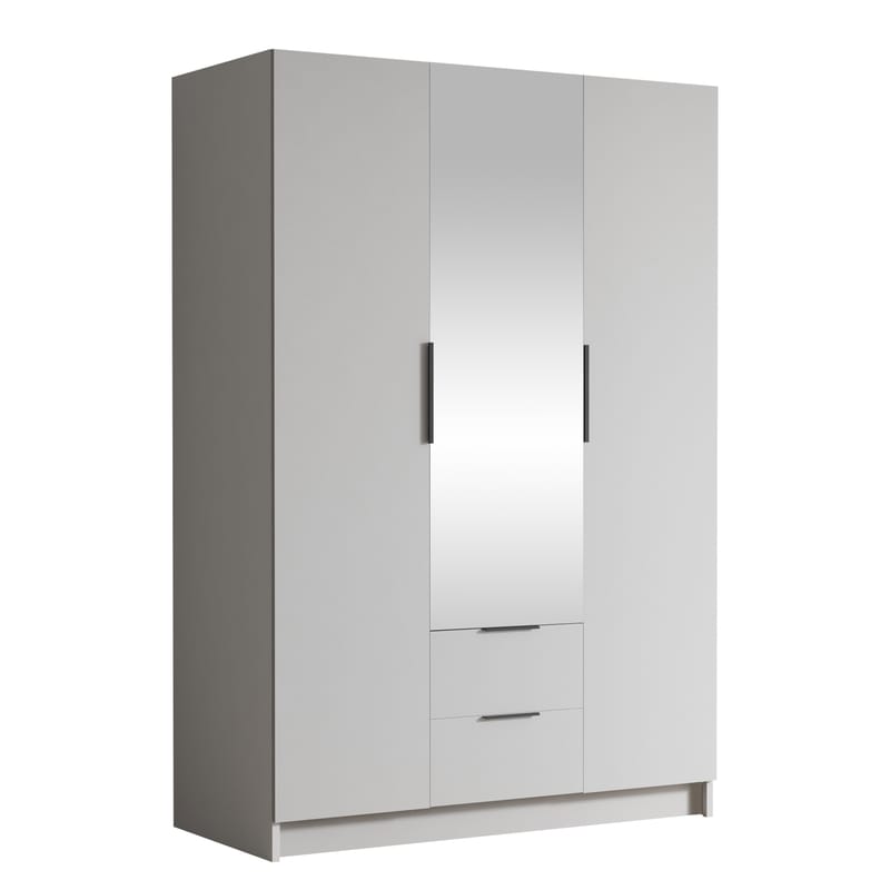 Varros Garderob med Spegel 150x216 cm, Vit