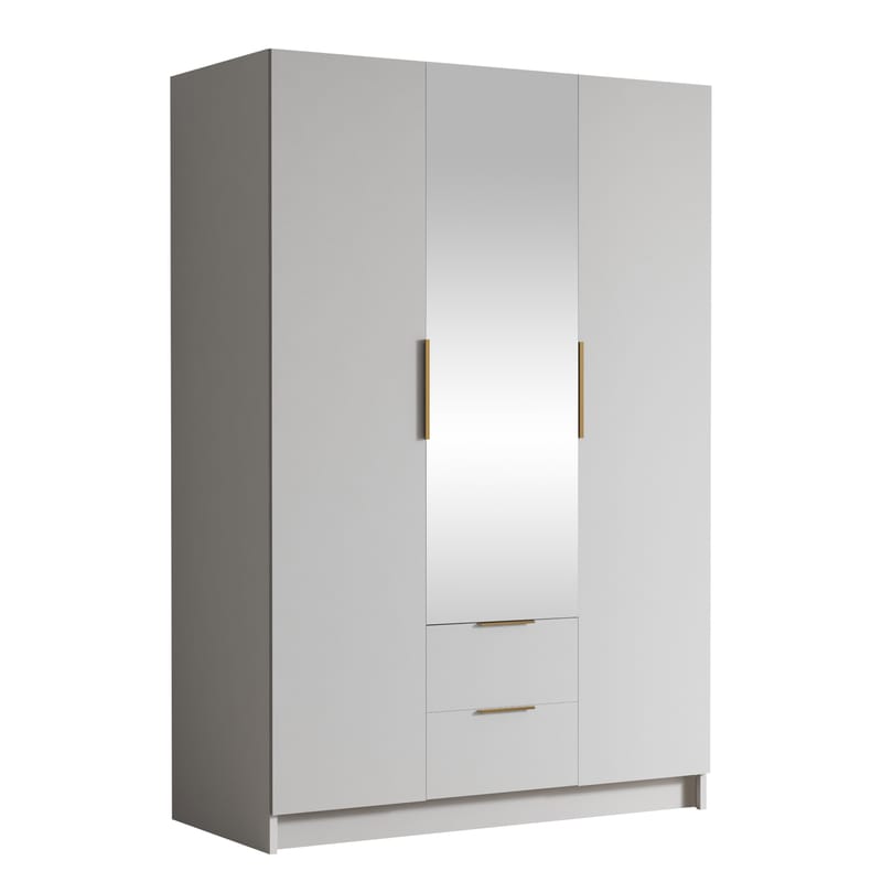Varros Garderob med Spegel 150x216 cm, Vit