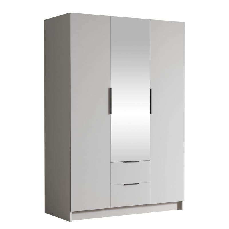 Varros Garderob med Spegel 150x216 cm - Vit - Förvaring - Klädförvaring - Garderob & garderobssystem