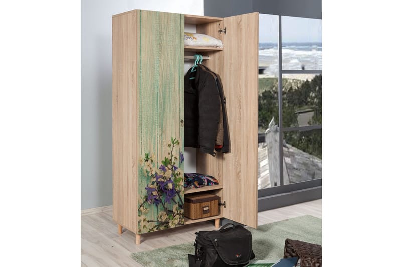 Vellavie Garderob Körsbärsblom - Grön - Förvaring - Klädförvaring - Garderob & garderobssystem