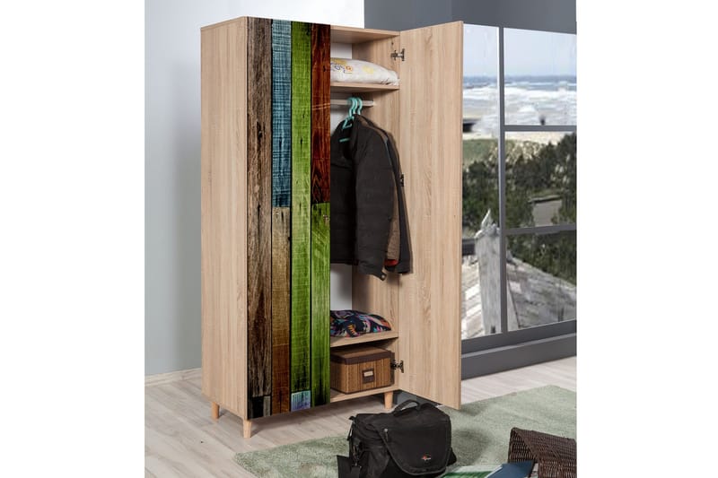 Vellavie Garderob Regnbågspanel - Flerfärgad - Förvaring - Klädförvaring - Garderob & garderobssystem