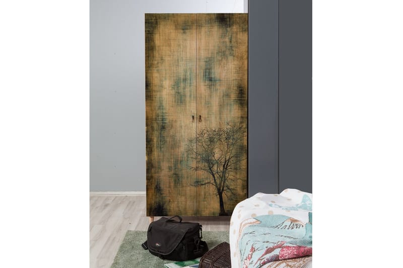 Vellavie Garderob Trädsilhuett - Grön/Brun - Förvaring - Klädförvaring - Garderob & garderobssystem