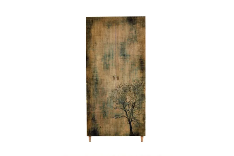 Vellavie Garderob Trädsilhuett - Grön/Brun - Förvaring - Klädförvaring - Garderob & garderobssystem