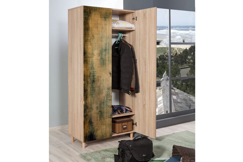 Vellavie Garderob Trädsilhuett - Grön/Brun - Förvaring - Klädförvaring - Garderob & garderobssystem