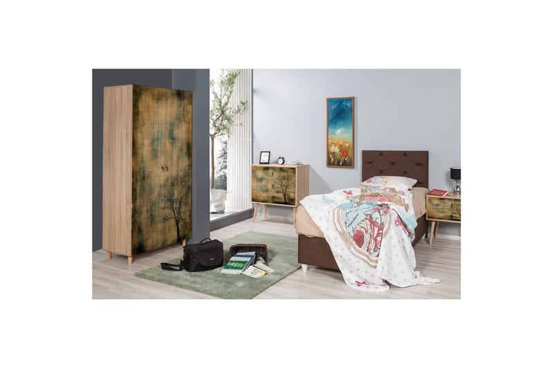 Vellavie Garderob Trädsilhuett - Grön/Brun - Förvaring - Klädförvaring - Garderob & garderobssystem