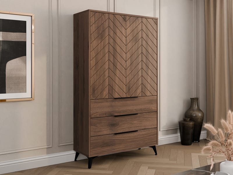 Vemdalen Garderob 104x180 cm - brun - Förvaring - Klädförvaring - Garderob & garderobssystem - Klädskåp & fristående garderob