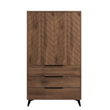 Vemdalen Garderob 104x180 cm - brun - Förvaring - Klädförvaring - Garderob & garderobssystem - Klädskåp & fristående garderob