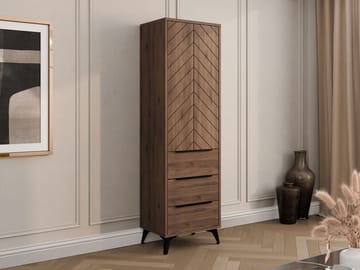 Vemdalen Garderob 54x180 cm - brun - Förvaring - Klädförvaring - Garderob & garderobssystem - Klädskåp & fristående garderob