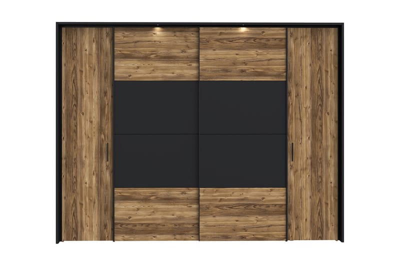 Vergina Garderob 62x280 cm - Brun/Svart - Förvaring - Klädförvaring - Garderob & garderobssystem