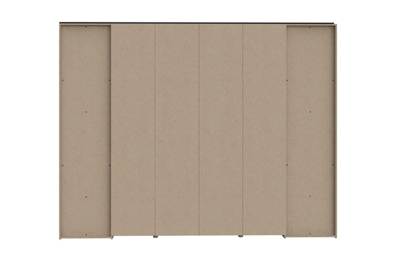 Vergina Garderob 62x280 cm - Brun/Svart - Förvaring - Klädförvaring - Garderob & garderobssystem