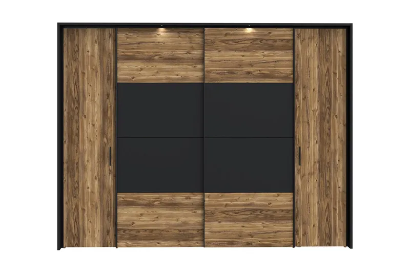 Vergina Garderob 62x280 cm - Brun/Svart - Förvaring - Klädförvaring - Garderob & garderobssystem