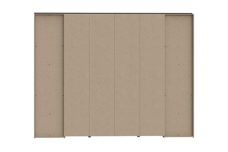 Vergina Garderob 62x280 cm - Brun/Svart - Förvaring - Klädförvaring - Garderob & garderobssystem