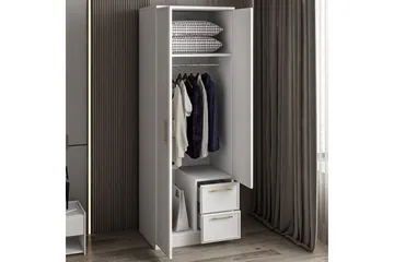 Vespera Garderob 60x171,8 cm - Vit - Förvaring - Klädförvaring - Garderob & garderobssystem