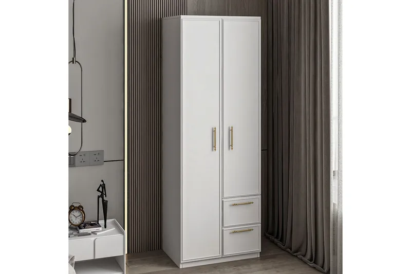 Vespera Garderob 60x171,8 cm - Vit - Förvaring - Klädförvaring - Garderob & garderobssystem