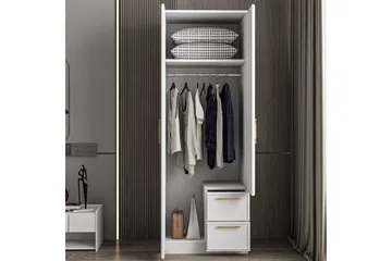 Vespera Garderob 60x171,8 cm - Vit - Förvaring - Klädförvaring - Garderob & garderobssystem