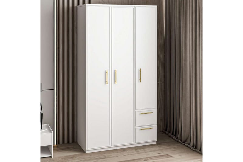 Vespera Garderob 90x171,8 cm - Vit - Förvaring - Klädförvaring - Garderob & garderobssystem