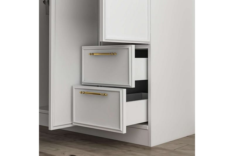 Vespera Garderob 90x171,8 cm - Vit - Förvaring - Klädförvaring - Garderob & garderobssystem