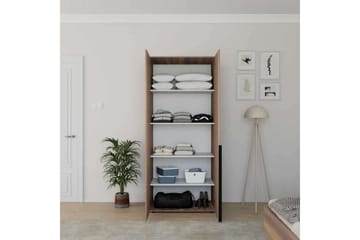 Vornic Garderob 90x210 cm - Valnöt - Förvaring - Klädförvaring - Garderob & garderobssystem