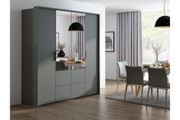 Wedena Garderob 208 cm - Grå - Förvaring - Klädförvaring - Garderob & garderobssystem