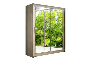 Westa Garderob 150x58x200 cm - Beige - Förvaring - Klädförvaring - Garderob & garderobssystem