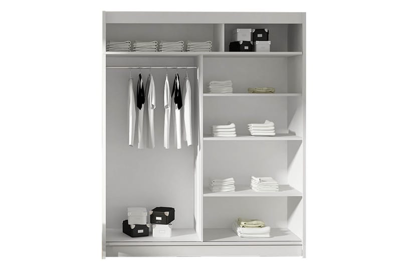 Westa Garderob 150x58x200 cm - Beige - Förvaring - Klädförvaring - Garderob & garderobssystem - Klädskåp & fristående garderob