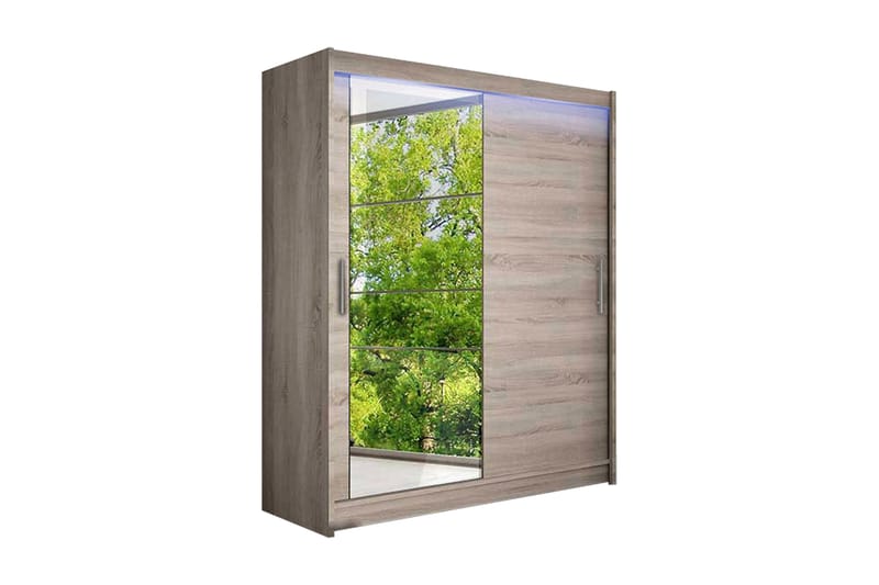 Westa Garderob 150x58x200 cm - Beige - Förvaring - Klädförvaring - Garderob & garderobssystem