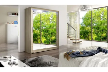 Westa Garderob 150x58x200 cm - Beige - Förvaring - Klädförvaring - Garderob & garderobssystem