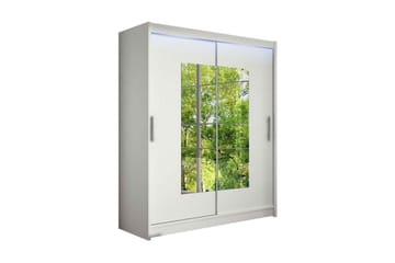Westa Garderob 150x58x200 cm - Vit - Förvaring - Klädförvaring - Garderob & garderobssystem
