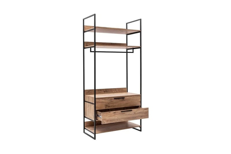 Witonia Garderob 104x52 cm - Natur - Förvaring - Klädförvaring - Klädhängare - Klädställning