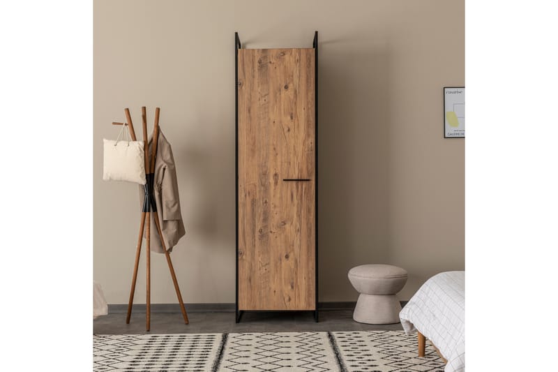 Witonia Garderob 64x52 cm - Natur - Förvaring - Klädförvaring - Garderob & garderobssystem