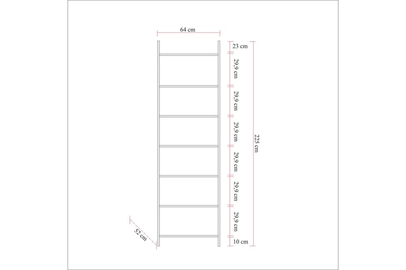 Witonia Garderob 64x52 cm - Natur - Förvaring - Klädförvaring - Garderob & garderobssystem