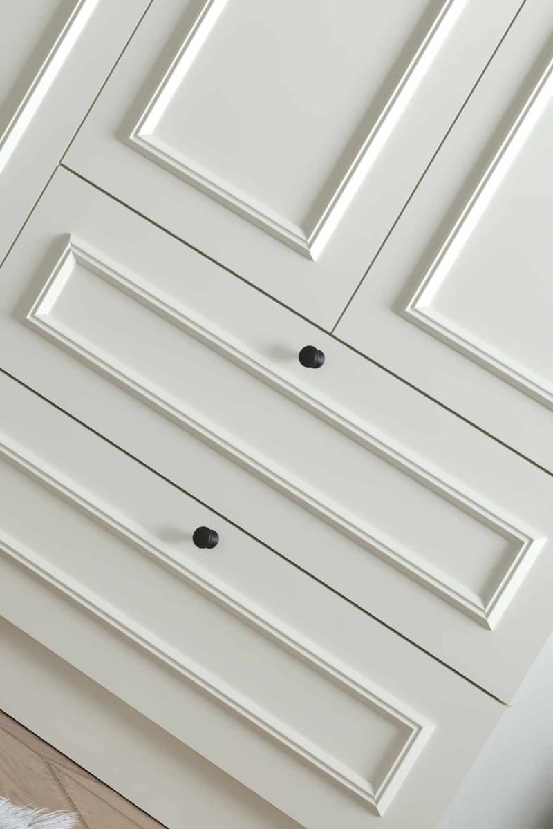 Wonthaggi Garderob 140x210 cm - Vit - Förvaring - Klädförvaring - Garderob & garderobssystem - Klädskåp & fristående garderob