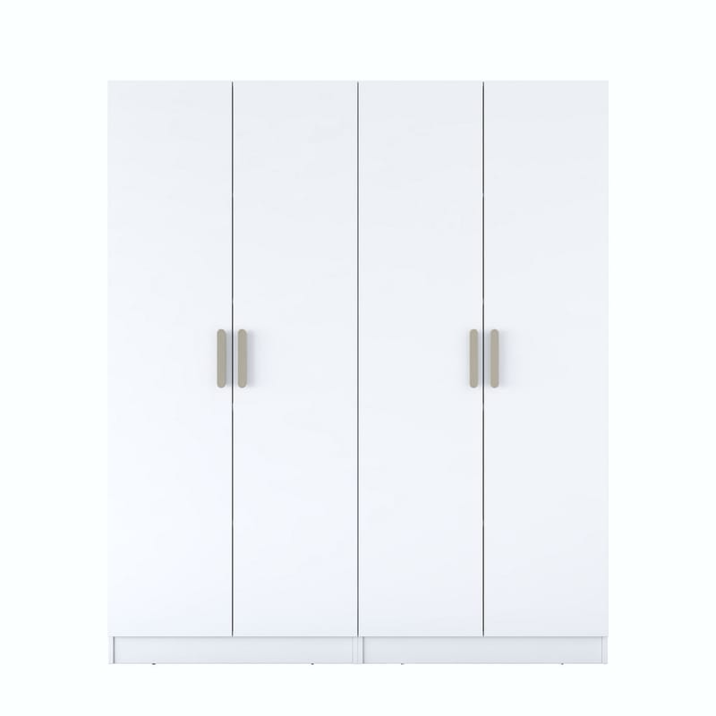 Wonthaggi Garderob 180x210x57,5 cm, Vit