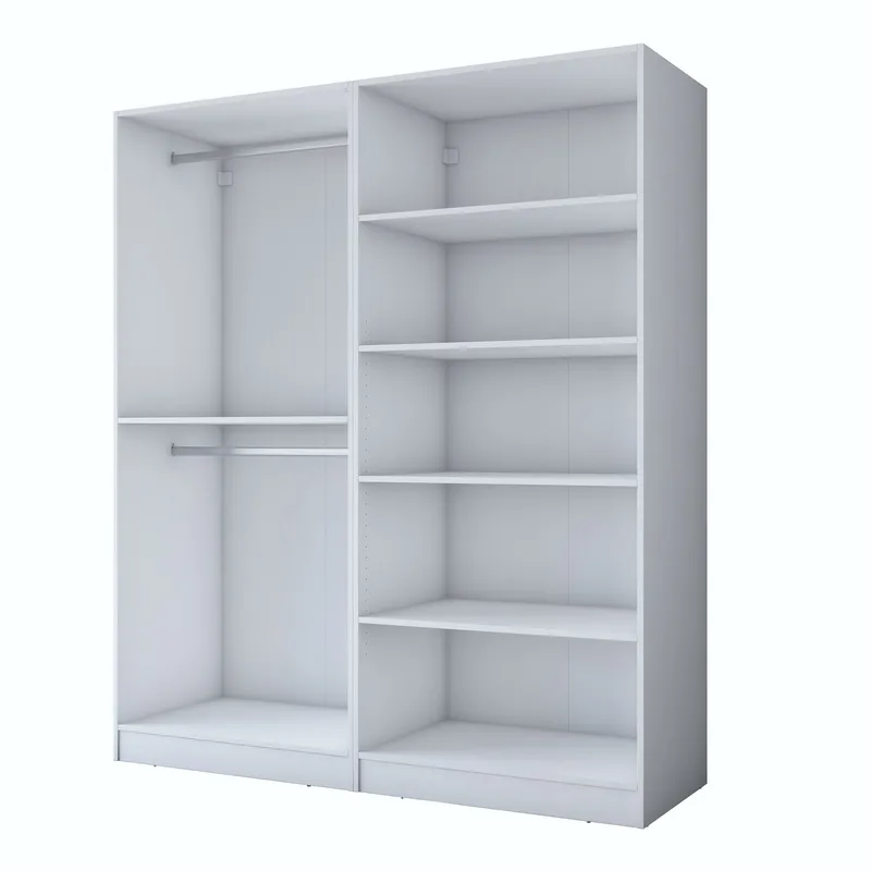 Wonthaggi Garderob 180x210x57,5 cm, Vit