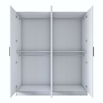 Wonthaggi Garderob 180x210x57,5 cm - Vit - Förvaring - Klädförvaring - Garderob & garderobssystem - Klädskåp & fristående garderob
