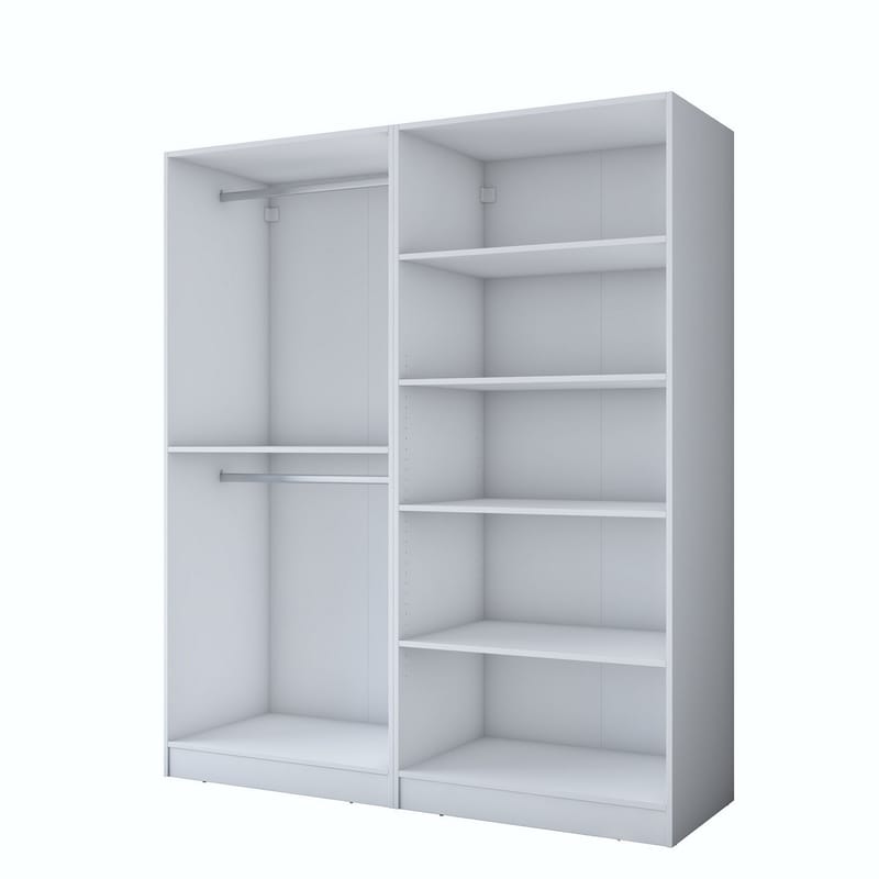 Wonthaggi Garderob 180x210x57,5 cm, Vit