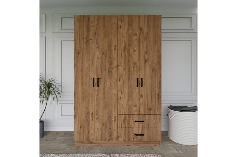 Yaman Garderob 120x180 cm, Brun